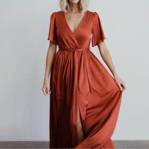 Sicily Satin Maxi Dress Baltic born